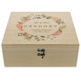 Personalised Floral Watercolour Wooden Keepsake Box, thumbnail 8 of 8