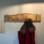 Coat Hooks Mounted On Handcrafted Spalted Beech Wood, thumbnail 2 of 9