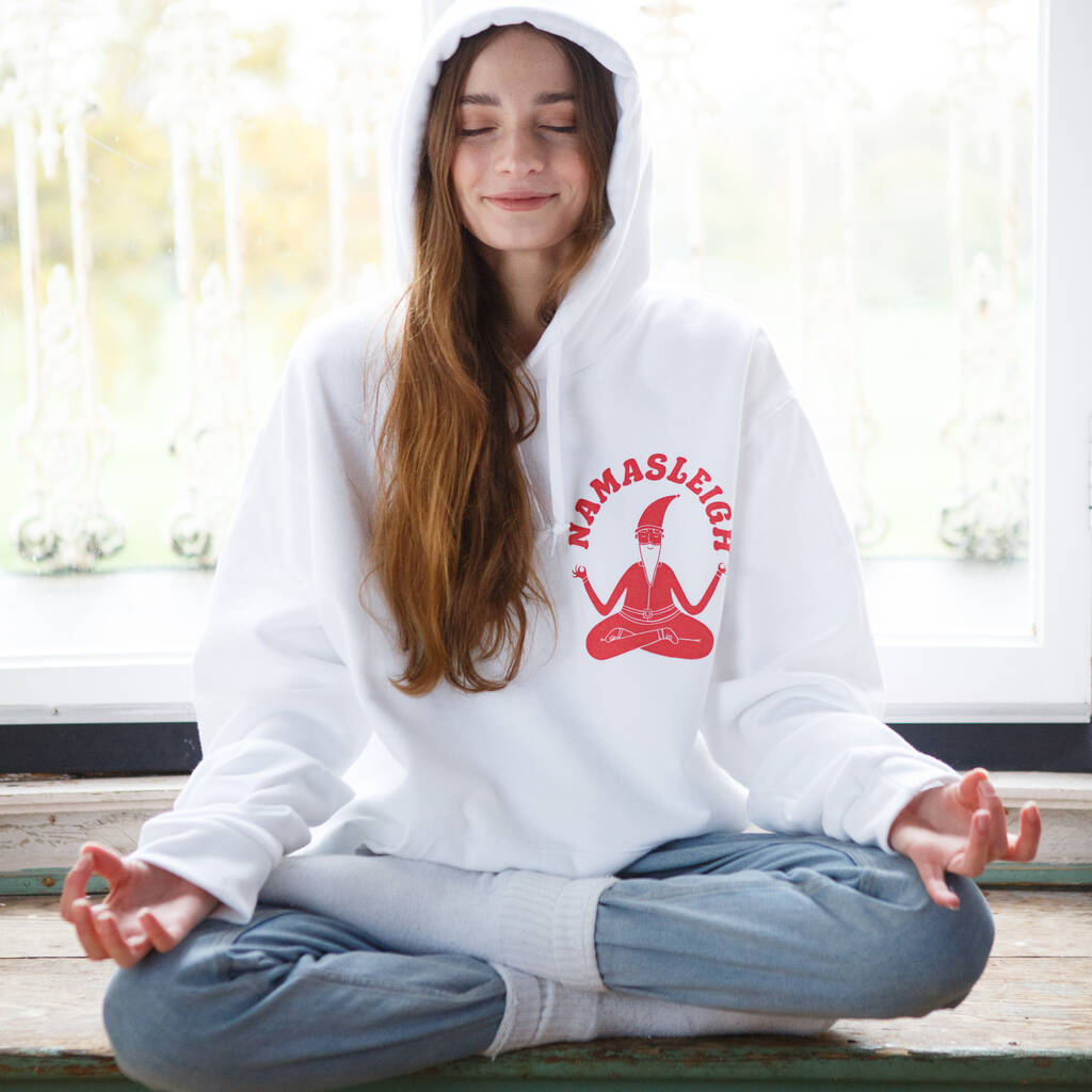 yoga santa sweater
