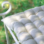 Cream Iron Arched Back Garden Bench, thumbnail 8 of 9