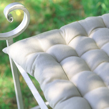 Cream Iron Arched Back Garden Bench, 8 of 9