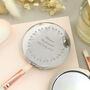 Personalised Small Hearts Round Compact Mirror, thumbnail 2 of 5