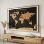 World Travel Map With Pins Cork Board Traveller Gifts, thumbnail 6 of 10