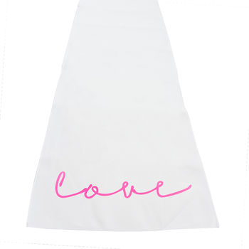 'Love' Neon Sign Table Runner, 3 of 6