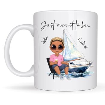 Personalised Sailing Mug With Custom Character, 2 of 8