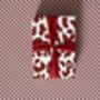 Christmas Red Leopard Luxury Wrapping Paper, thumbnail 1 of 2