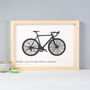 Personalised Cyclists Papercut 3D Print, thumbnail 1 of 6