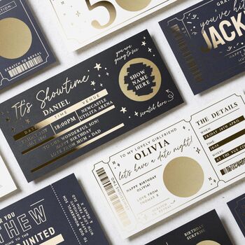 Personalised Concert Ticket Gift Voucher Birthday, 8 of 8