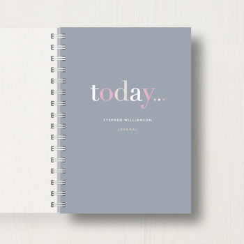 Personalised 'Today' Journal Or Notebook, 6 of 10