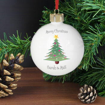 Personalised Christmas Tree Bauble, 2 of 3