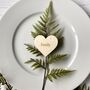 Wood Heart Wedding Favour Place Name Settings, thumbnail 8 of 10