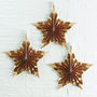 Gold Foiled Star Shaped Fan Decorations, thumbnail 1 of 3