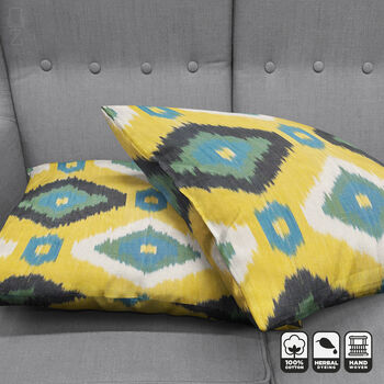 Ikat Decorative Hand Woven Pillow Cover, 5 of 8