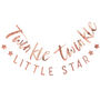Rose Gold Twinkle Twinkle Baby Shower Backdrop, thumbnail 2 of 3