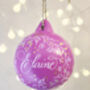 Personalised Couples Christmas Name Baubles, thumbnail 3 of 3