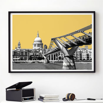 London Wall Art Print St Pauls Cathedral By Bronagh Kennedy - Art ...