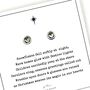 Christmas Poem Sterling Silver Love Heart Stud Earrings, thumbnail 1 of 8
