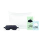 Silver Cloud Black Sleep Mask And White Pillowcase, thumbnail 1 of 5