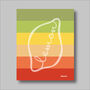 Stripe Lemon Print, thumbnail 2 of 2