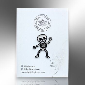 Dancing Baby Skeleton Enamel Lapel Pin Badge, Halloween Brooch, Gifts For Kids, 4 of 8
