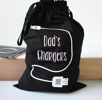 Personalised Bag For Chargers And Cables, 3 of 5