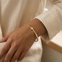 Solitaire Diamond Bangle Gold Non Tarnish Waterproof, thumbnail 6 of 8