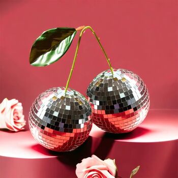 Disco Ball Altered Art Mosaic Cherry, 2 of 8