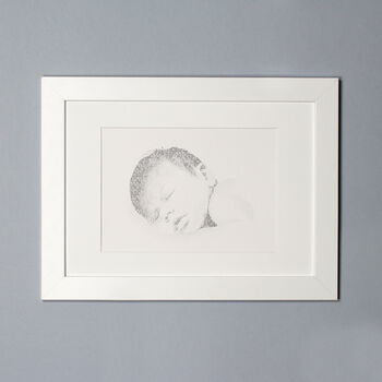 Personalised Word Art Portrait, New Baby Art Print, 7 of 9