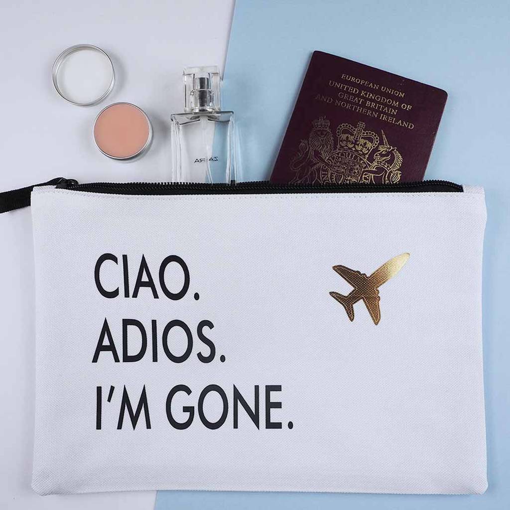 'ciao, adios, i'm gone' travel set by rock on ruby | notonthehighstreet.com