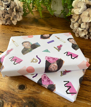 Neighbours Wrapping Paper, Karl And Susan Gift Wrap, 5 of 6
