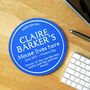 Personalised Blue Plaque Mouse Mat, thumbnail 5 of 6