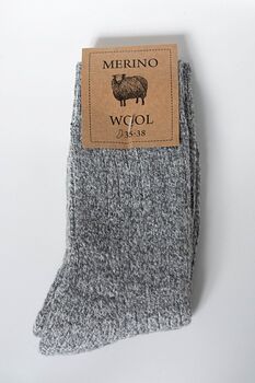 Merino Socks, 100% Merino Wool, Soft And Warm, 6 of 7