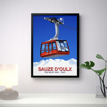 Sauze D'oulx Ski Resort Poster, 3 of 6