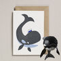 Whale Paper Balloon Greeting Card, thumbnail 1 of 3