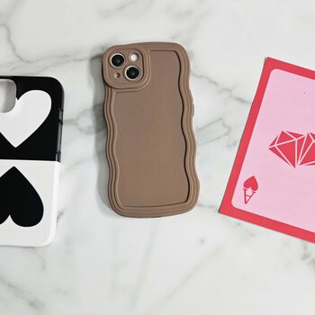 Mocha Gummy Wavy Phone Case, 6 of 8