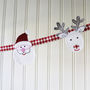 Santa And Reindeer Christmas Bunting, thumbnail 3 of 4
