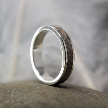 Your Own Ashes Memorial Keepsake Silver Ring, 2 of 7