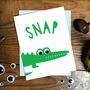 Snappy Birthday Crocodile Card, thumbnail 3 of 3