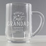 Personalised 'Worlds Best' Glass Tankard, thumbnail 3 of 5
