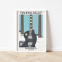 Tin Pan Alley Print | London Guitar Music Poster, thumbnail 4 of 8