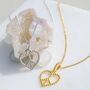 Peace Heart Pendant Necklace Gold Plated, thumbnail 1 of 12