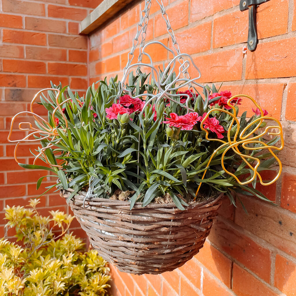 Decorative Flower Plant Pot Stick By Briar Rose Wire