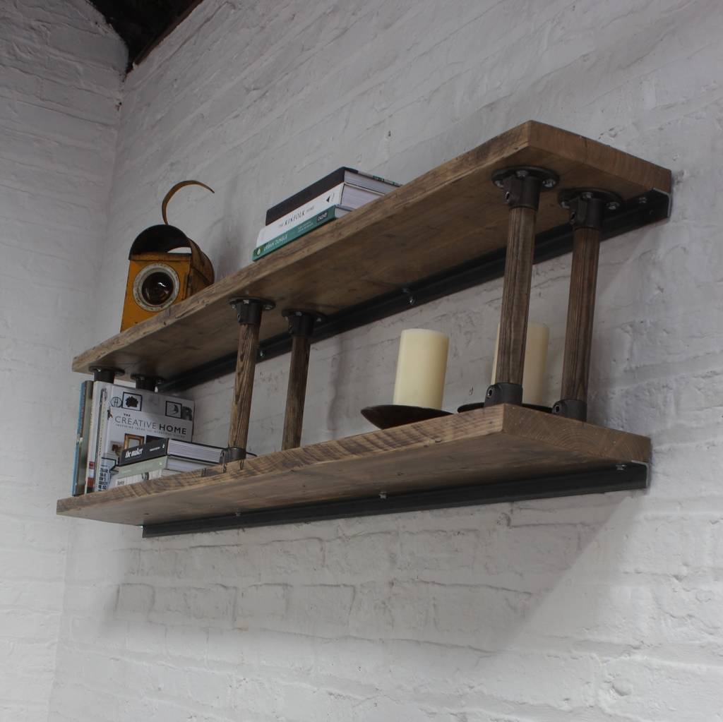 letty bespoke shelves with reclaimed ladder rung risers by urban grain ...