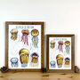 Jellyfish Of Britain Watercolour Postcard, thumbnail 10 of 11