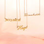 Personalised 9ct Gold Name Necklace, thumbnail 4 of 9