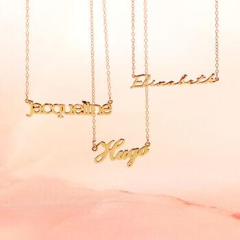 Personalised 9ct Gold Name Necklace, 4 of 9