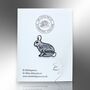 Autistic And Anxious Silver Glitter Bunny Enamel Lapel Pin, Asperger's Syndrome, Autism Gift For Children, thumbnail 4 of 8