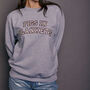 Pigs In Blankets Slogan Varsity Christmas Sweatshirt, thumbnail 4 of 8