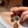 Baby's First Christmas Gift Hexagon Locket Necklace, thumbnail 2 of 9