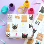 Party Cat Wrapping Paper, thumbnail 1 of 2